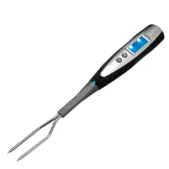 Digital grillgaffel med anbefalingsskala svart