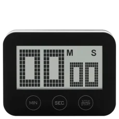 Digital timer stål svart