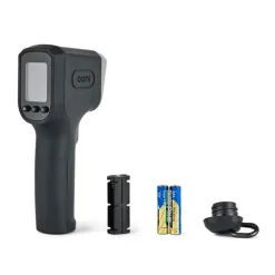 Digitalt infrarødt termometer 18 cm svart