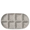Ditte serveringsfat 36x20x3,5 cm grå/svart