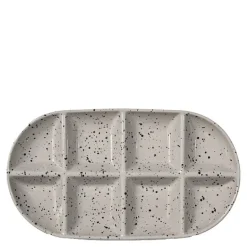 Ditte serveringsfat 36x20x3,5 cm grå/svart