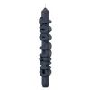 3D kronelys 23 cm CHILL OUT svart