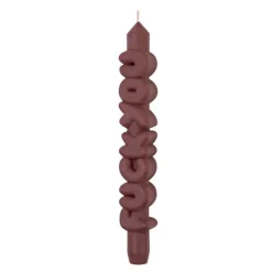 3D kronelys 23 cm F*CK YOU mocha