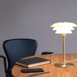 DL20 bordlampe 30 cm opal/messing