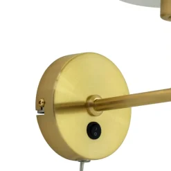 DL20 vegglampe 20 cm opal/messing