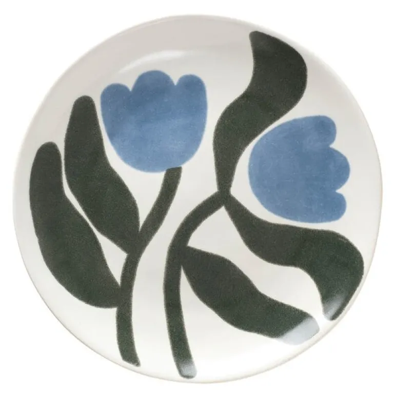 Dora tallerken 20 cm Dusty Blue/Agave Green