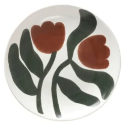Dora tallerken 20 cm Mocha Bisque/Agave Green