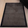 Dot gulvmatte 130x90 cm svart/sand