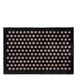 Dot gulvmatte 40x60 cm svart/sand