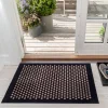 Dot gulvmatte 90x60 cm svart/sand