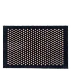 Dot gulvmatte 90x60 cm svart/sand