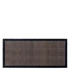 Dot gulvmatte 200x90 cm svart/sand