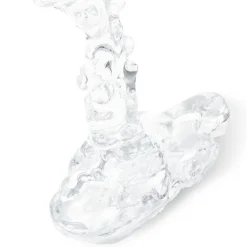 Drip lysestake i glass 25 cm klar