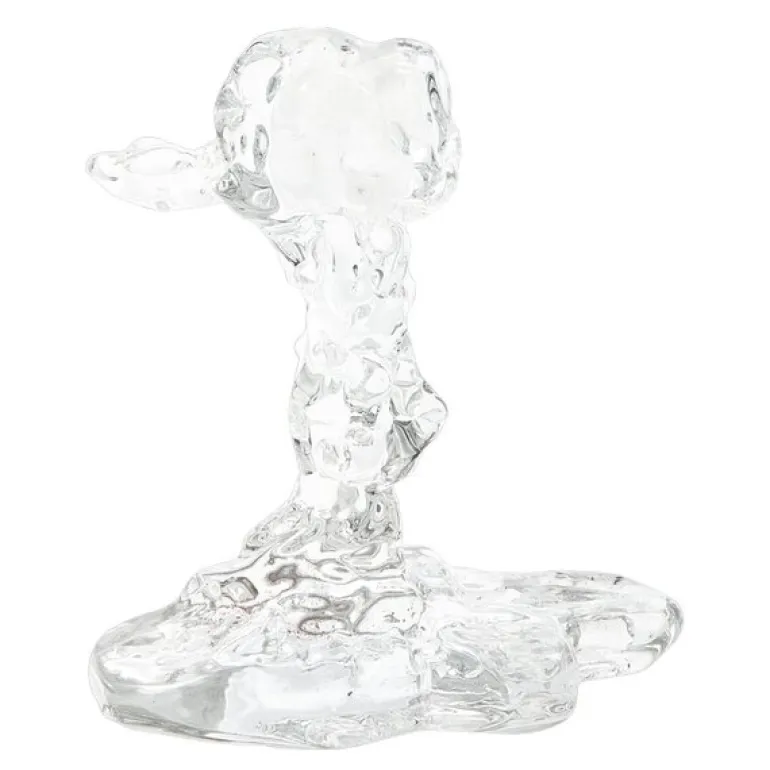 Drip lysestake i glass 14 cm klar