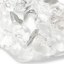 Drip lysestake i glass 14 cm klar