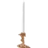 Drip lysestake S 14 cm rosegull