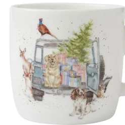 Driving Home for Christmas kopp 31 cl hundemotiv