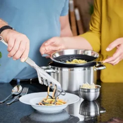 Dørslag sammenleggbar stål/svart