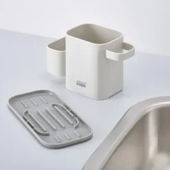 Duo oppbevaring for oppvaskutstyr grå