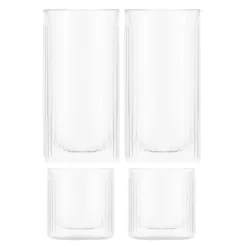 Duoro Bar whiskey & ginglass 30 cl 4 stk klar