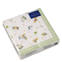 Easter Delight servietter 33 cm 20 stk hvit/grønn