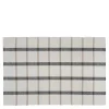 Eddy bordbrikke kurvet 34x48 cm blå/offwhite
