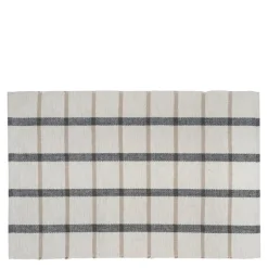Eddy bordbrikke kurvet 34x48 cm blå/offwhite