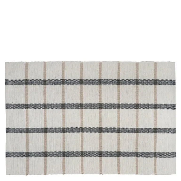 Eddy bordbrikke kurvet 34x48 cm blå/offwhite