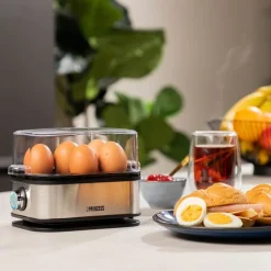 Eggekoker 6 egg 400W rustfritt stål