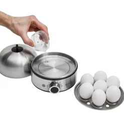 Eggekoker med timer 7 egg EB600 rustfritt stål