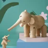 Elefant stor 22 cm eik