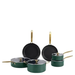 Element gryte- og pannesett 10 deler holly green