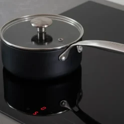 Element kasserolle keramisk med lokk 18 cm 3,7L svart