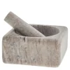 Elina morter 12,5x12,5 cm mørk sand