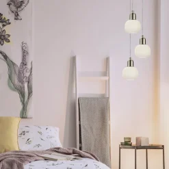 Elin vinduspendel 10 cm stål/hvit