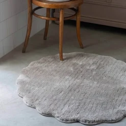 Ellen rund badematte Ø90 cm lin