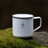 Emalje kopp Utsikt 35 cl hvit