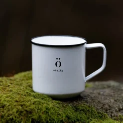 Emalje kopp Utsikt 35 cl hvit