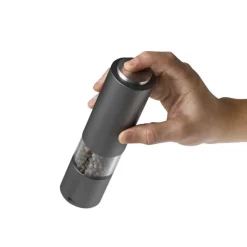 eMill.3 krydderkvern batteridrevet m/LEDlys mørk grå