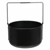 Emil vedkurv metall 40x38,5x47 cm matt svart