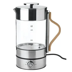 Emma vannkoker 1,2L clear/steel