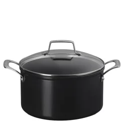 ENSC gryte med glasslokk 6L 24 cm black