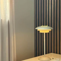 Epsilon Recharge portabel bordlampe 37 cm beige