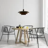 Epsilon taklampe 45 cm svart