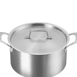 Essential 3-Ply dyp gryte 24 cm 6L m/lokk