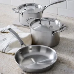 Essential 3-ply grytesett 3 deler inkl stekepanne stål/keramisk