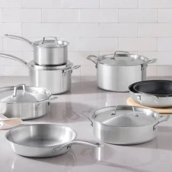 Essential 3-ply Stainless Steel grytesett 8 deler