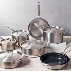 Essential 3-ply Stainless Steel grytesett 8 deler