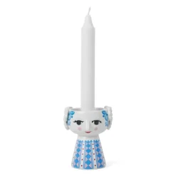 Eva lysestake 9,5 cm blå