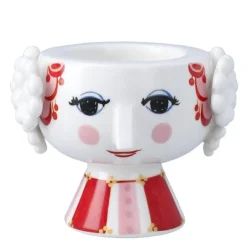 Eva lysestake 8 cm rød